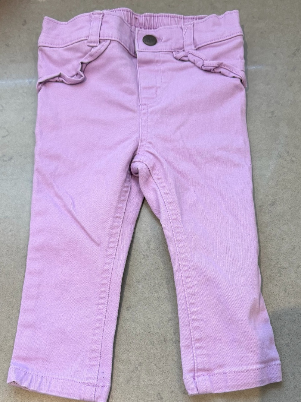 Garanimals 12m Light purple Ruffle Waist Pull-On Jeans